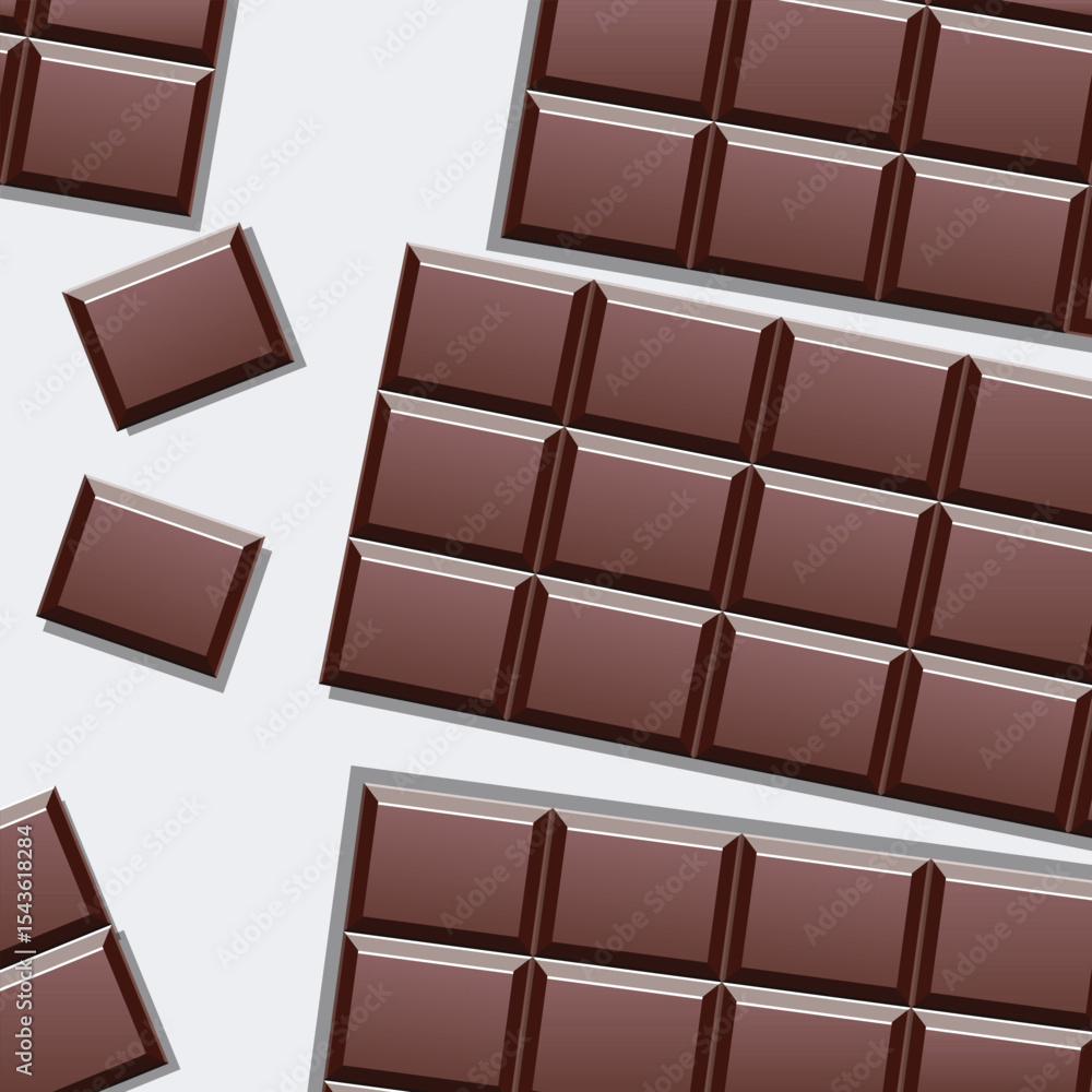 A mouthwatering arrangement of chocolate bars, ready to satisfy any sweet tooth A mouthwatering arrangement of chocolate bars, ready to satisfy any sweet tooth