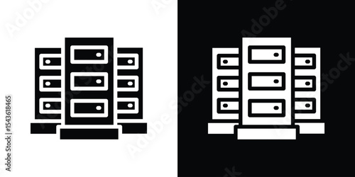 Data center icon collection. line stroke icon. EPS 10