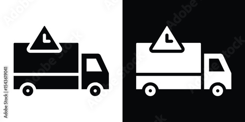 Delivery delay icon collection. line stroke icon. EPS 10