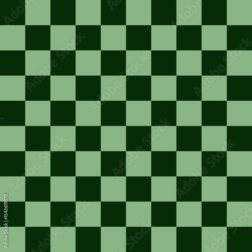 Abstract Seamless pattern in chess style with chess figures and chessboard for design, textile, fabric, surface textures, packaging, scrapbooking, chess school or chess club.