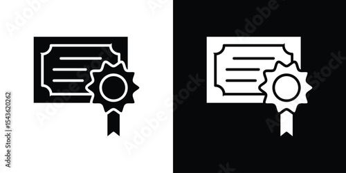 Diploma icon collection. line stroke icon. EPS 10