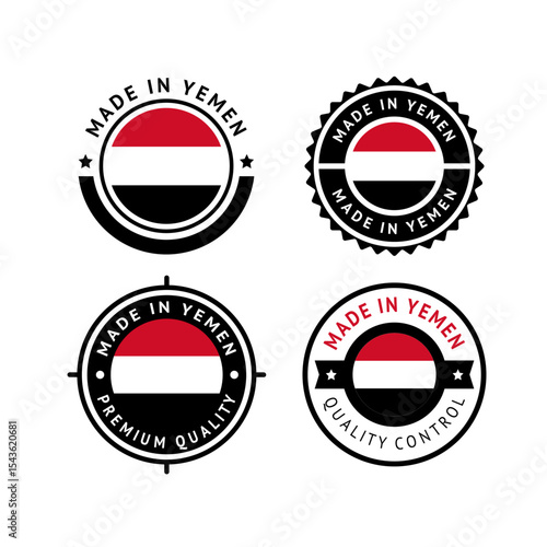 Free Download National flag of the Yemen, set flat vector icon - GFXLoad