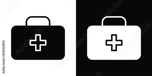 Doctor bag icon collection. line stroke icon. EPS 10