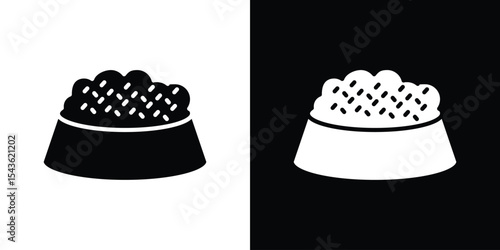 Dog feeding icon collection. line stroke icon. EPS 10