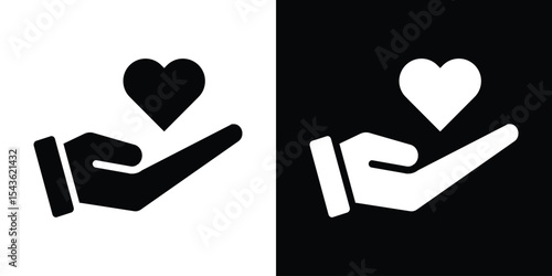 Donate icon collection. line stroke icon. EPS 10
