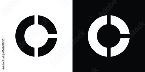 Donut chart icon collection. line stroke icon. EPS 10