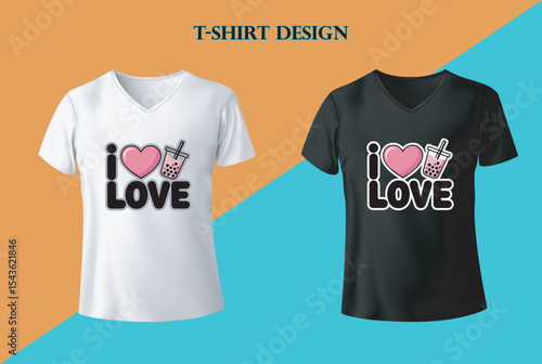 I Love T Shirt Design Vector Illustration