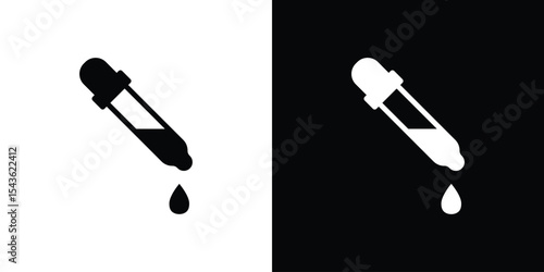 Dropper icon collection. line stroke icon. EPS 10