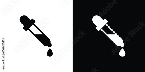 Dropper icon collection. line stroke icon. EPS 10