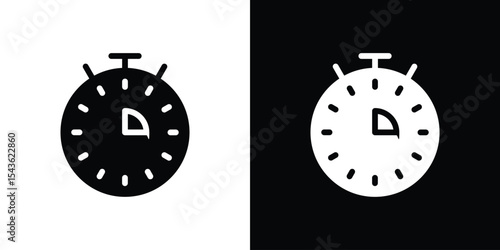 Duration icon collection. line stroke icon. EPS 10