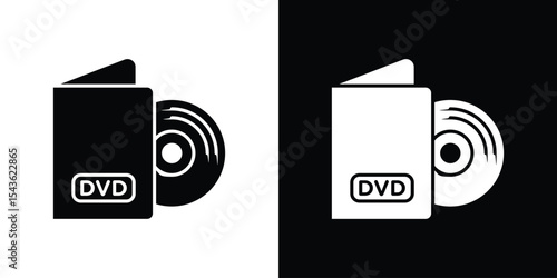 DVD icon collection. line stroke icon. EPS 10