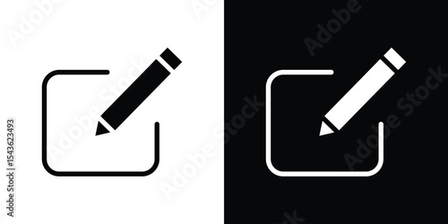 Edit button icon collection. line stroke icon. EPS 10