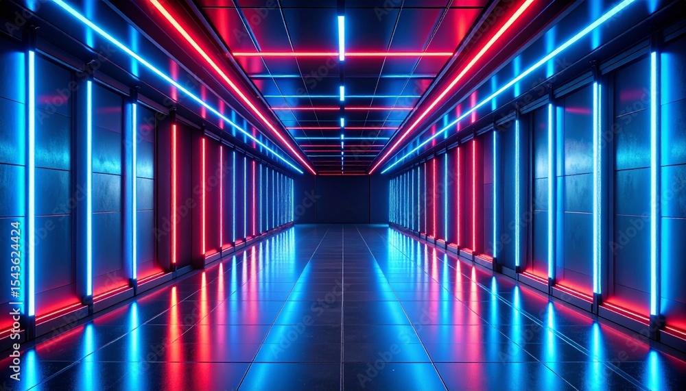 Fototapeta premium binary code tunnel