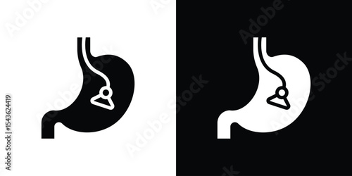 Endoscopy icon collection. line stroke icon. EPS 10