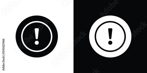 Exclamation icon collection. line stroke icon. EPS 10