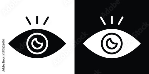 Eye icon collection. line stroke icon. EPS 10