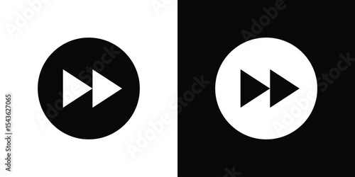 Fast forward icon collection. line stroke icon. EPS 10