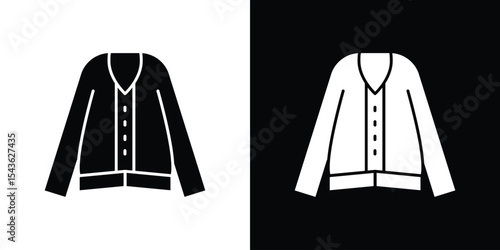 Female sweater icon collection. line stroke icon. EPS 10