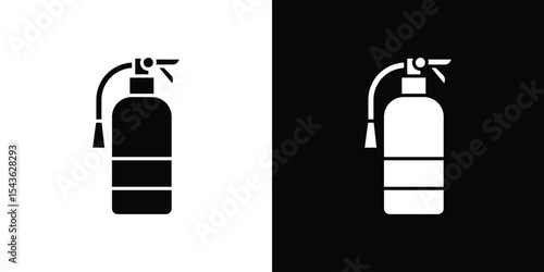Fire extinguisher icon collection. line stroke icon. EPS 10