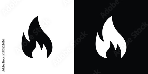 Fire icon collection. line stroke icon. EPS 10