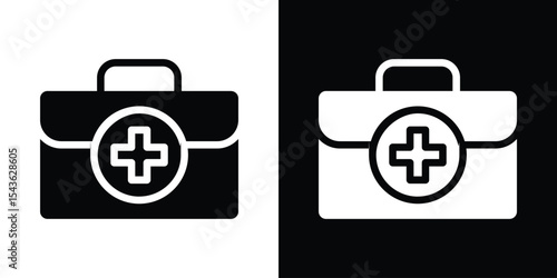 First aid box icon collection. line stroke icon. EPS 10