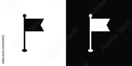 Flag icon collection. line stroke icon. EPS 10