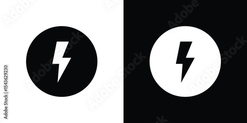 Flash icon collection. line stroke icon. EPS 10