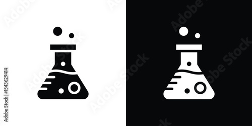 Flask icon collection. line stroke icon. EPS 10