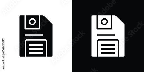 Floppy disk icon collection. line stroke icon. EPS 10