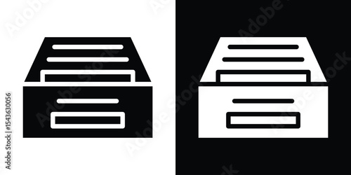 Folder box icon collection. line stroke icon. EPS 10