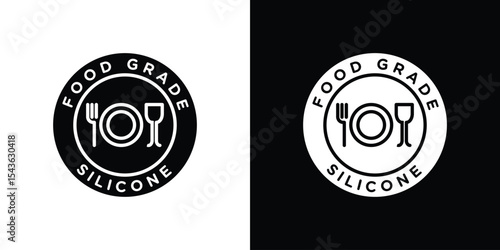 Food grade silicon icon collection. line stroke icon. EPS 10