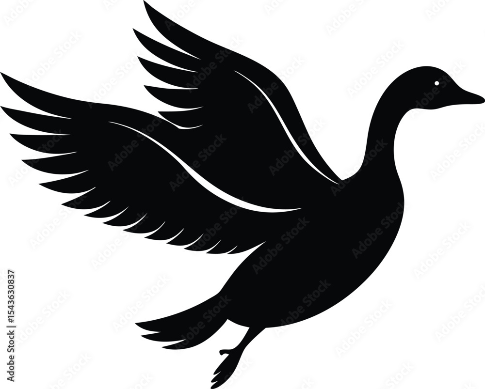 Fototapeta premium vector illustration of a duck