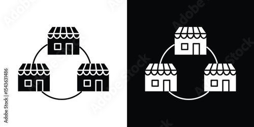 Franchise icon collection. line stroke icon. EPS 10