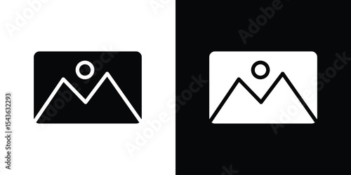 Gallery icon collection. line stroke icon. EPS 10