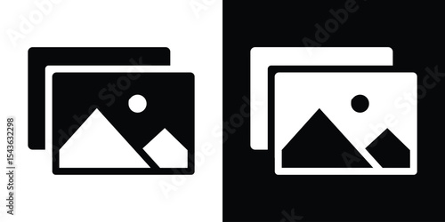 Gallery icon collection. line stroke icon. EPS 10