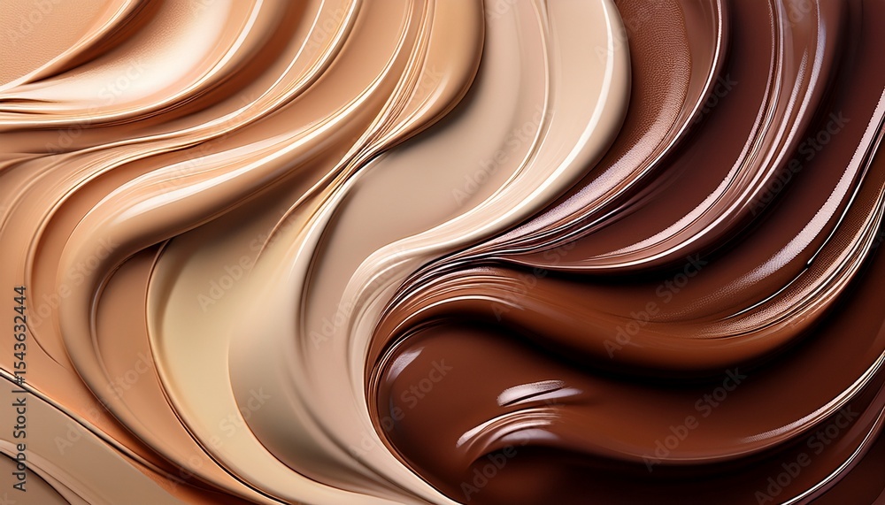 dark brown and beige glossy foundation for skin close up smears foundation gradient cosmetic liquid product background skin tone swatches makeup concept generative ai dark brown and beige glossy foundation for skin close up smears foundation gradient cosmetic liquid product background skin tone swatches makeup concept generative ai