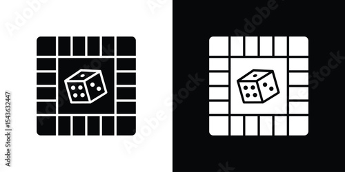 Game board icon collection. line stroke icon. EPS 10