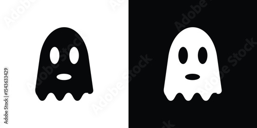 Ghost icon collection. line stroke icon. EPS 10