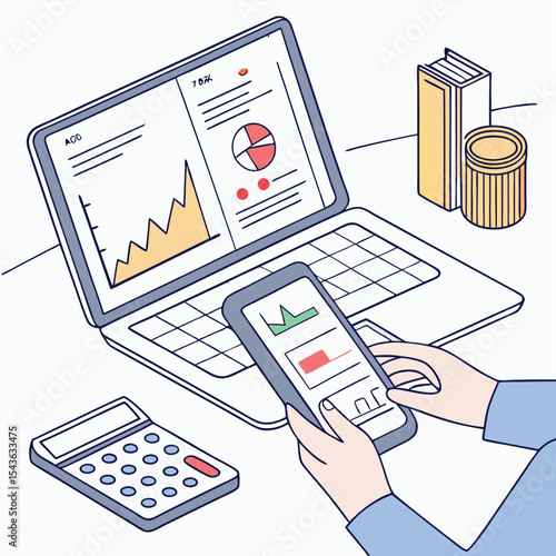 calculator and graphs