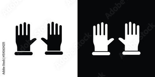 Gloves icon collection. line stroke icon. EPS 10