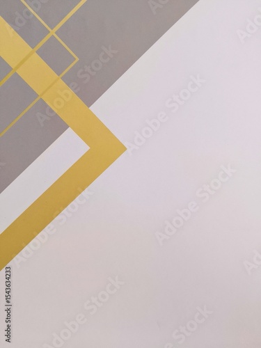 Golden Geometry on White-Grey Canvas 