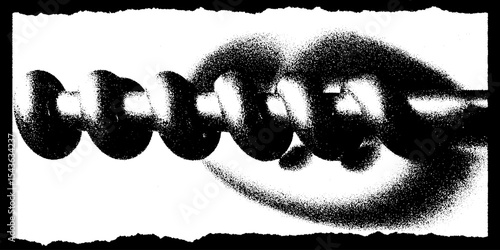 High contrast abstract of bubbles in fermentation airlock for brewing process