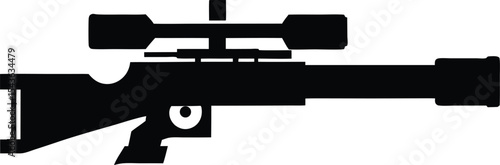 assault rifle vector illustration