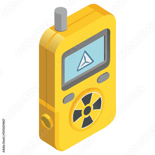 Portable radiation detector device for safety monitoring and measurement of radioactivity levels in area