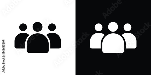 Group icon collection. line stroke icon. EPS 10