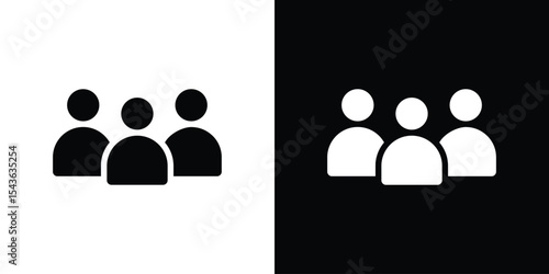 Group icon collection. line stroke icon. EPS 10