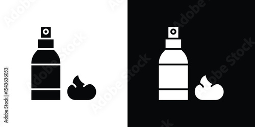 Hair mousse icon collection. line stroke icon. EPS 10