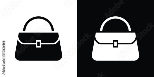 Hand bag icon collection. line stroke icon. EPS 10