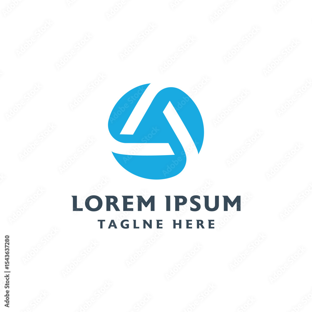 Letter A circle solution logo design concept creative monogram shape Letter A circle solution logo design concept creative monogram shape