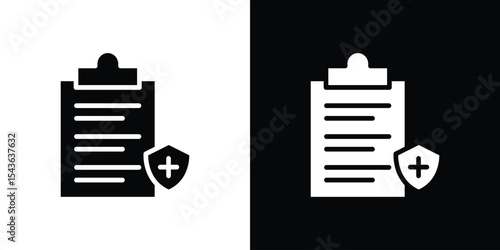 Health insurance icon collection. line stroke icon. EPS 10